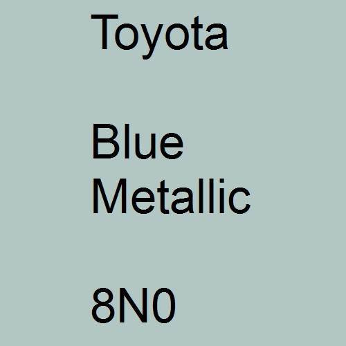 Toyota, Blue Metallic, 8N0.